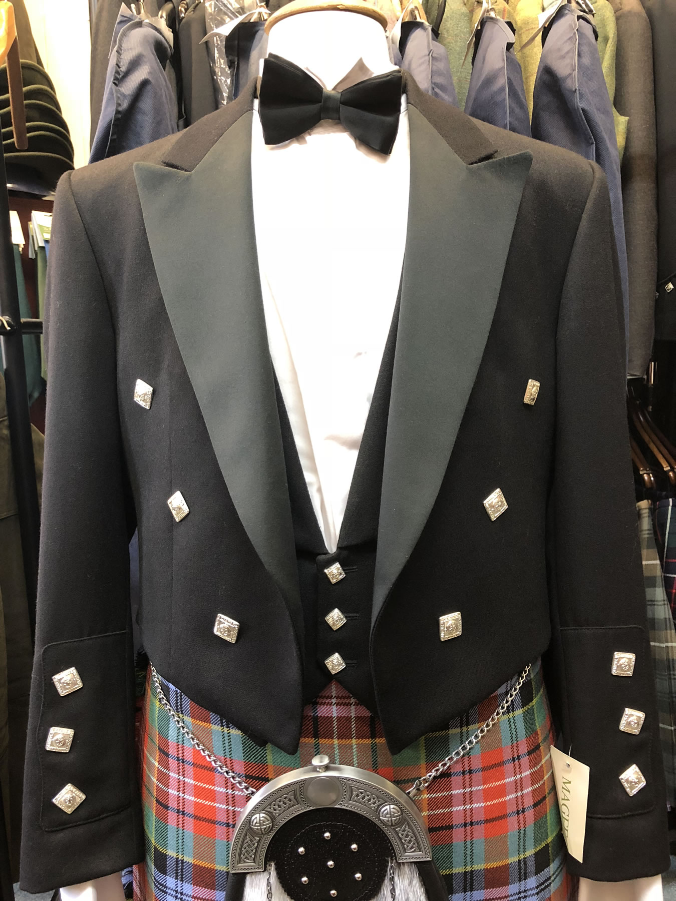 Formal Prince Charlie Jacket size 46S and upwards - Kirk Wynd Highland ...